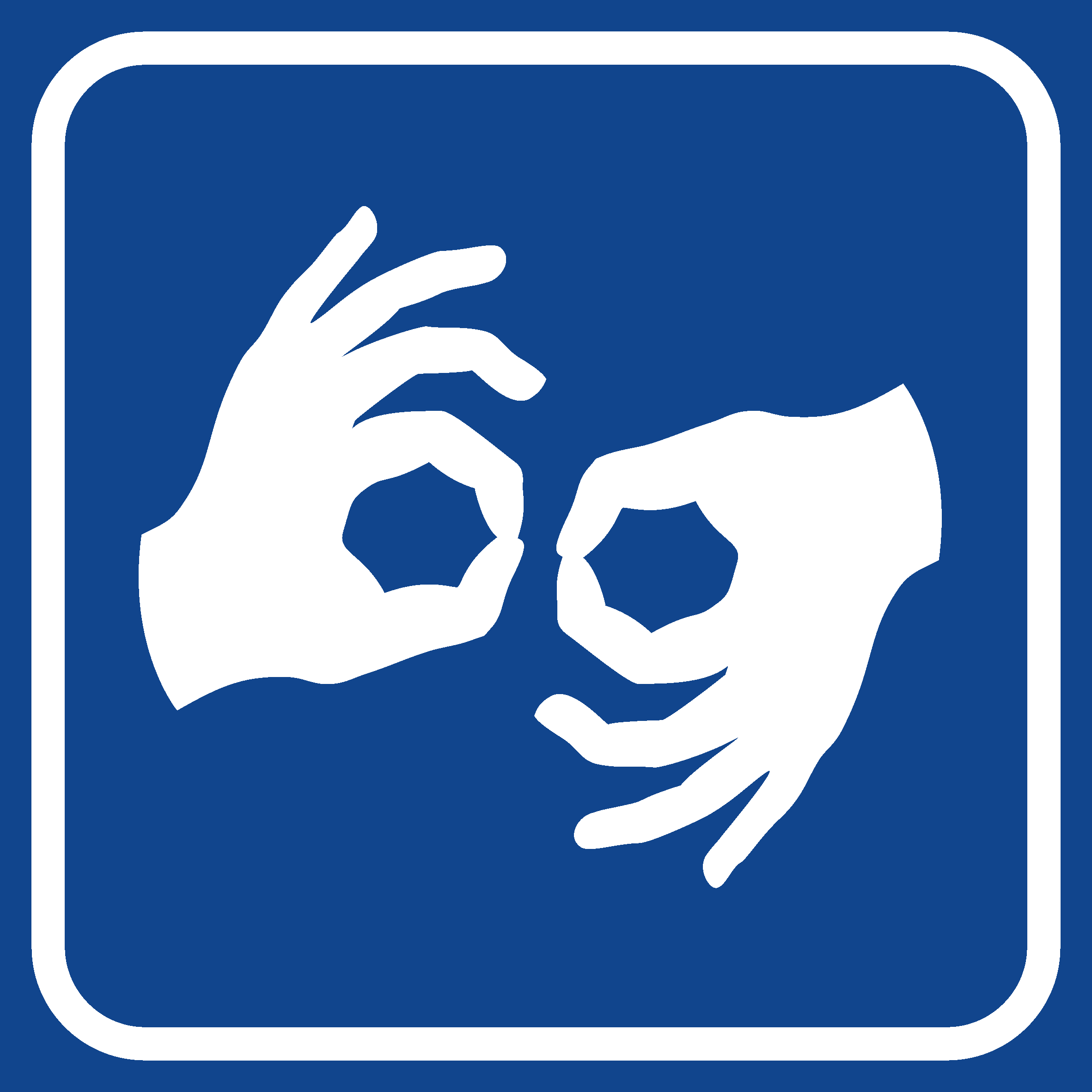thumbnail ikona piktogram z symbolem tłumacza polskiego języka migowego